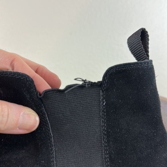 Aldo Vianello Men's Size 11 Blue Suede Chelsea Boots Slip On Almond Toe - Picture 9 of 10